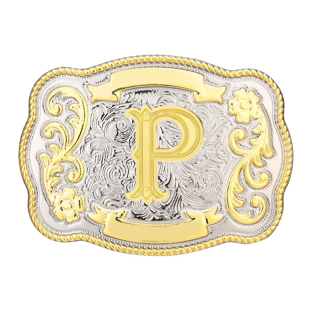 7507 Belt Buckle Western Cowboy Cowgirl Rodeo Vintage Initial Letter